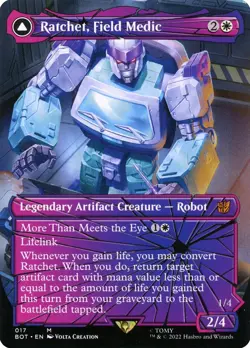 MTG Ratchet, Field Medic 17 Mythic Shattered Glass Transformers - Image 1