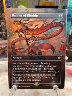Banner of Kinship (Borderless) [Foundations] Magic MTG - Image 1