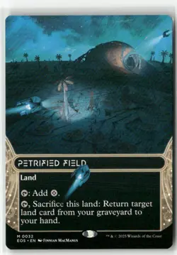 Petrified Field (032) (Borderless) NM MTG Stellar Sights Magic - Image 1
