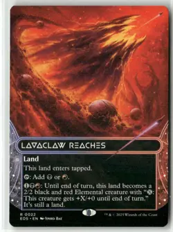 Lavaclaw Reaches (022) (Borderless) NM MTG Stellar Sights Magic - Image 1