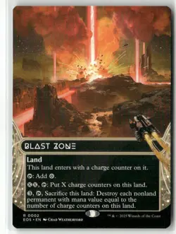 Blast Zone (002) (Borderless) NM MTG Edge of Eternities: Stellar Sights Magic - Image 1
