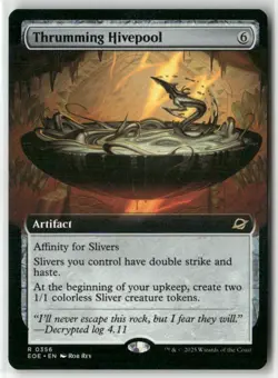 Thrumming Hivepool (Extended Art) 356 NM MTG Edge of Eternities Magic - Image 1