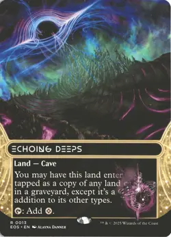 MTG Echoing Deeps (0013) *Non-Foil* Borderless Edge of Eternities Stellar NM/MT - Image 1