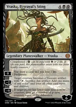 1x Vraska, Betrayal's Sting NM-Mint, English Phyrexia: All Will Be One MTG Magic - Image 1