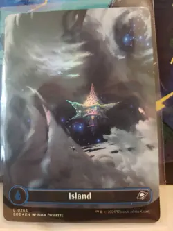 Island 0263 (Borderless Foil) Land MTG Edge of Eternities - Image 1