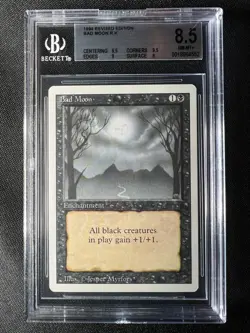 Bad Moon Magic The Gathering MTG BGS 8.5 (9.5, 9.5, 9, 8) NM-MT - Image 2