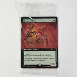 Horned Sliver Foil Extended Art Secret Lair Bonus Promo MTG SLD Magic Trample - Image 1