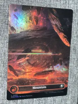 Mountain 0265 (Borderless Foil) Land MTG Edge of Eternities - Image 1