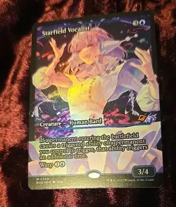 x1x Starfield Vocalist Anime Borderless Foil mtg - Image 1