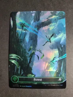 Forest 0266 (Borderless Foil) Land MTG Edge of Eternities - Image 1