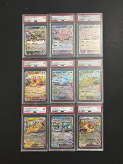 Pokemon 2025 Prismatic Evolutions Eeveelution Stamped Promo Set PSA 9 - Image 1