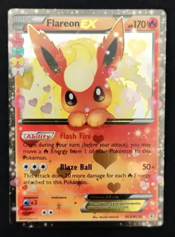 Pokemon TCG Flareon EX RC6/RC32 Generations Holo Rare - Image 1