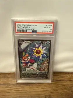 2022 POKEMON SWORD & SHIELD ASTRAL RADIANCE #TG13 FULL ART/STARMIE V PSA 10 - Image 1