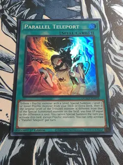 Yugioh! Parallel Teleport - DUAD-EN059 - Super Rare - 1st Edition Near Mint, Eng - Image 1