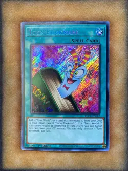 Yugioh Toon Bookmark BLCR-EN067 Secret Rare 1st Ed NM - Image 1