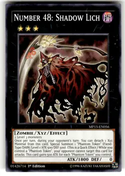 MP15-EN056 Number 48: Shadow Lich Common 1st Edition Yu-Gi-Oh! Card - NM - Image 1
