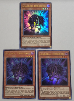3 x YuGiOh Shaddoll Hedgehog BLHR-EN081 Ultra Rare 1st Ed NM - Image 1
