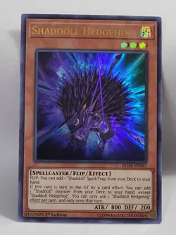 3 x YuGiOh Shaddoll Hedgehog BLHR-EN081 Ultra Rare 1st Ed NM - Image 3