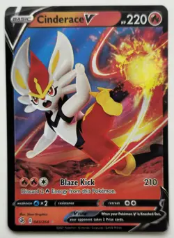 Cinderace V - 043/264 - Ultra Rare - Fusion Strike - Pokemon Card - Image 1