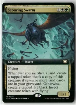 Scouring Swarm (Extended Art) 36 NM MTG Commander: Edge of Eternities Magic - Image 1