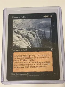 MTG Magic the Gathering Card LP - Koskun Falls - Image 3