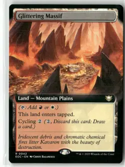 Glittering Massif (Extended Art) 42 NM MTG Commander: Edge of Eternities Magic - Image 1