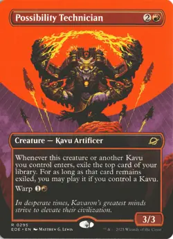 MTG Possibility Technician (0295) *Non-Foil* Borderless Edge of Eternities NM/MT - Image 1