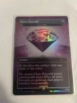 MTG Sonic x Secret Lair Chaos Emerald (Lotus Petal) Purple 7034 FREE SHIPPING - Image 1