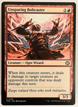 Unsparing Boltcaster -#130-MTG-Tarkir: Dragonstorm-Regular-LP - Image 1