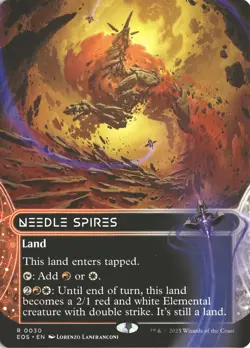 MTG Needle Spires (0030) *Non-Foil* Borderless Edge of Eternities Stellar NM/MT - Image 1