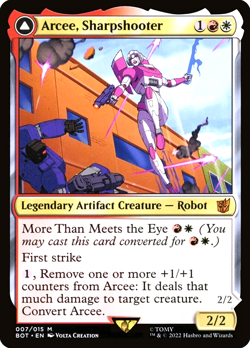 MTG Arcee, Sharpshooter 7 Mythic Foil Transformers - Image 1