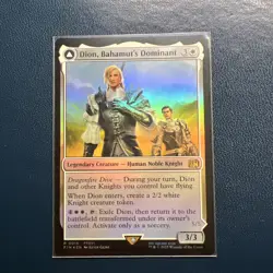 Dion, Bahamut's Dominant Borderless Foil Final Fantasy MTG NM 0016 - Image 1