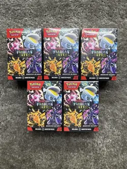Pokemon TCG Scarlet & Violet Paldean Fates Booster Bundle Box 5 Sealed Boxes - Image 1