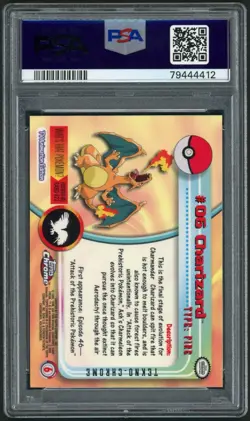 PSA 10 Charizard Tekno 2000 Pokemon Topps Chrome TV - Image 2