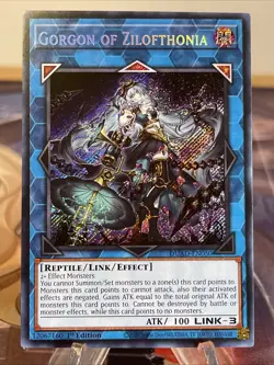Gorgon of Zilofthonia DUAD-EN050 Secret Rare Duelist's Advance NM 1st Ed YUGIOH - Image 1