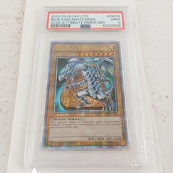 Blue-Eyes White Dragon PSA 9 Mint 2023 YuGiOh QCSE Attribute Error LC01-EN004 - Image 1