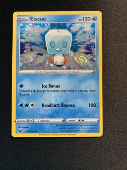 Pokemon Full HD Swirl Cosmos Eiscue SWSH128 Promo NM Card - Image 1