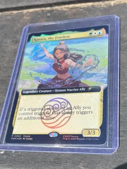 2025 SDCC Katara, the Fearless Avatar MTG Magic The Gathering Promo Card - Image 1