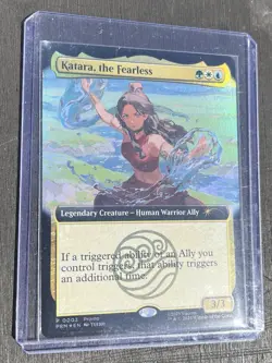 2025 SDCC Katara, the Fearless Avatar MTG Magic The Gathering Promo Card - Image 2