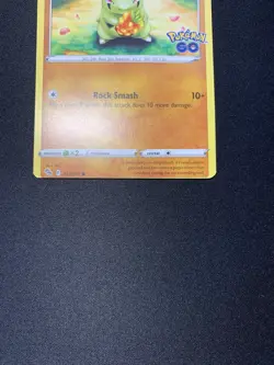 Pokemon Miscut OC Error Go Larvitar 037/078 Common Card NM - Image 4