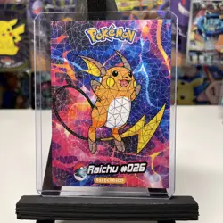 Raichu #26 - Cracked Ice Holo - Crystal Collection 2024 - Pokemon Card - Image 1
