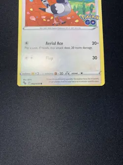 Pokemon Miscut OC Error Go Tranquill 062/078 Common Card NM - Image 4