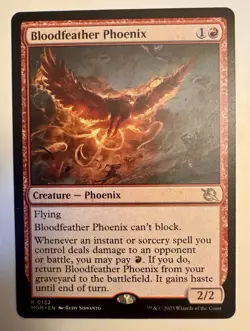MTG | Bloodfeather Phoenix | Rare | (NM) MOM #132 - Image 1