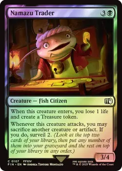 MAGIC THE GATHERING FINAL FANTASY NAMAZU TRADER C 107 (FOIL) FIN MTG FCA TCG - Image 1