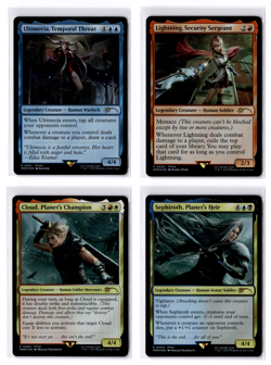MTG - Final Fantasy 4x Promo Cards - FOIL - Costco Exclusive - 0001-0004 PRM EN - Image 1