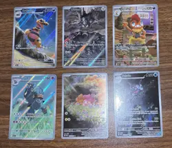 POKEMON TCG Lot Of 6 SCARLET & VIOLET ERA IR Illustration Rare Cards - Image 1