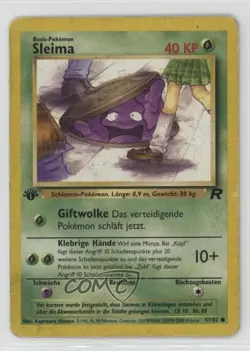 Grimer German 1st Ed. Pokemon Team Rocket #57 2000 15fy - Image 1