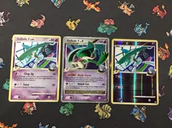 3x Pokemon Gallade lot LV.X Holo Rare Gallade Reverse Pokemon Cards - Image 1