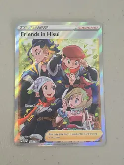 Pokemon TCG Crown Zenith Friends in Hisui Full Art Holo Ultra Rare Card 148/159 - Image 1