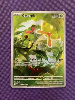 Caterpie 172/165 Scarlet & Violet 151 (MEW) NM Illustration Rare Pokemon Card - Image 1